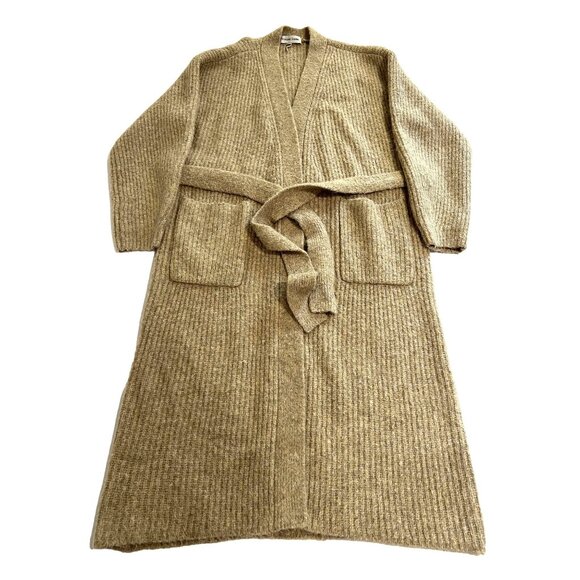 Weekend Stories Gigi Maxi Cardigan in Tan - Picture 1 of 5